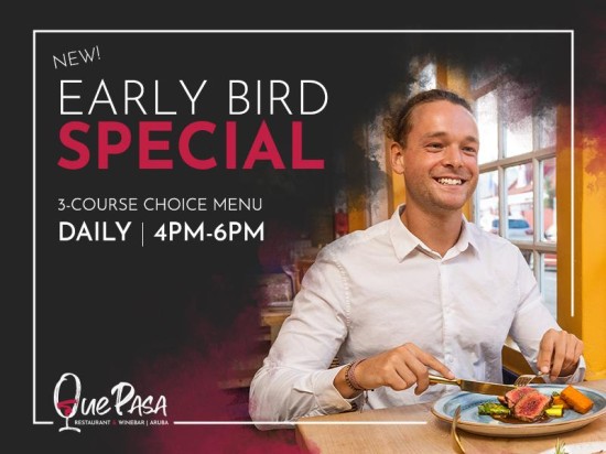 Early Bird Special (Daily 4-6 pm)