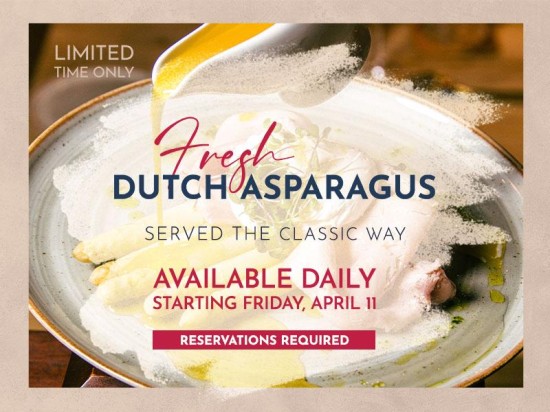 Fresh Dutch Asparagus Returns to Que Pasa for a Limited Time!