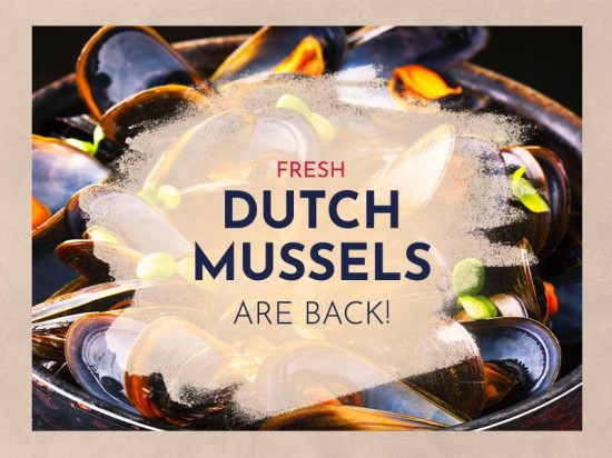 Dutch Mussels are Back at Que Pasa!