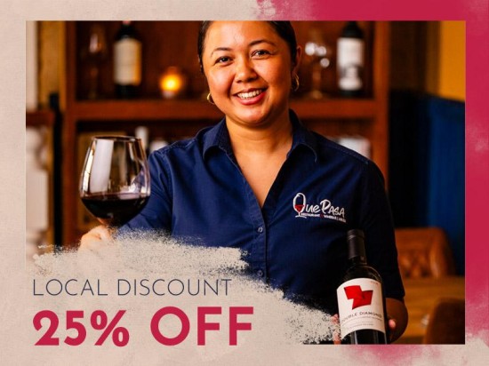 Enjoy 25% Off at Que Pasa – Special Local Discount