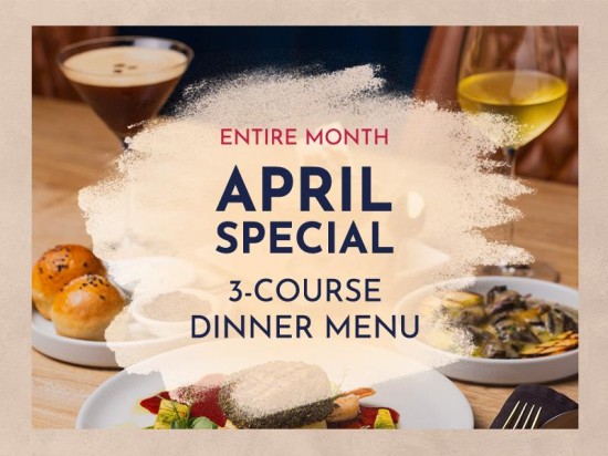 April 3-Course Special at Que Pasa